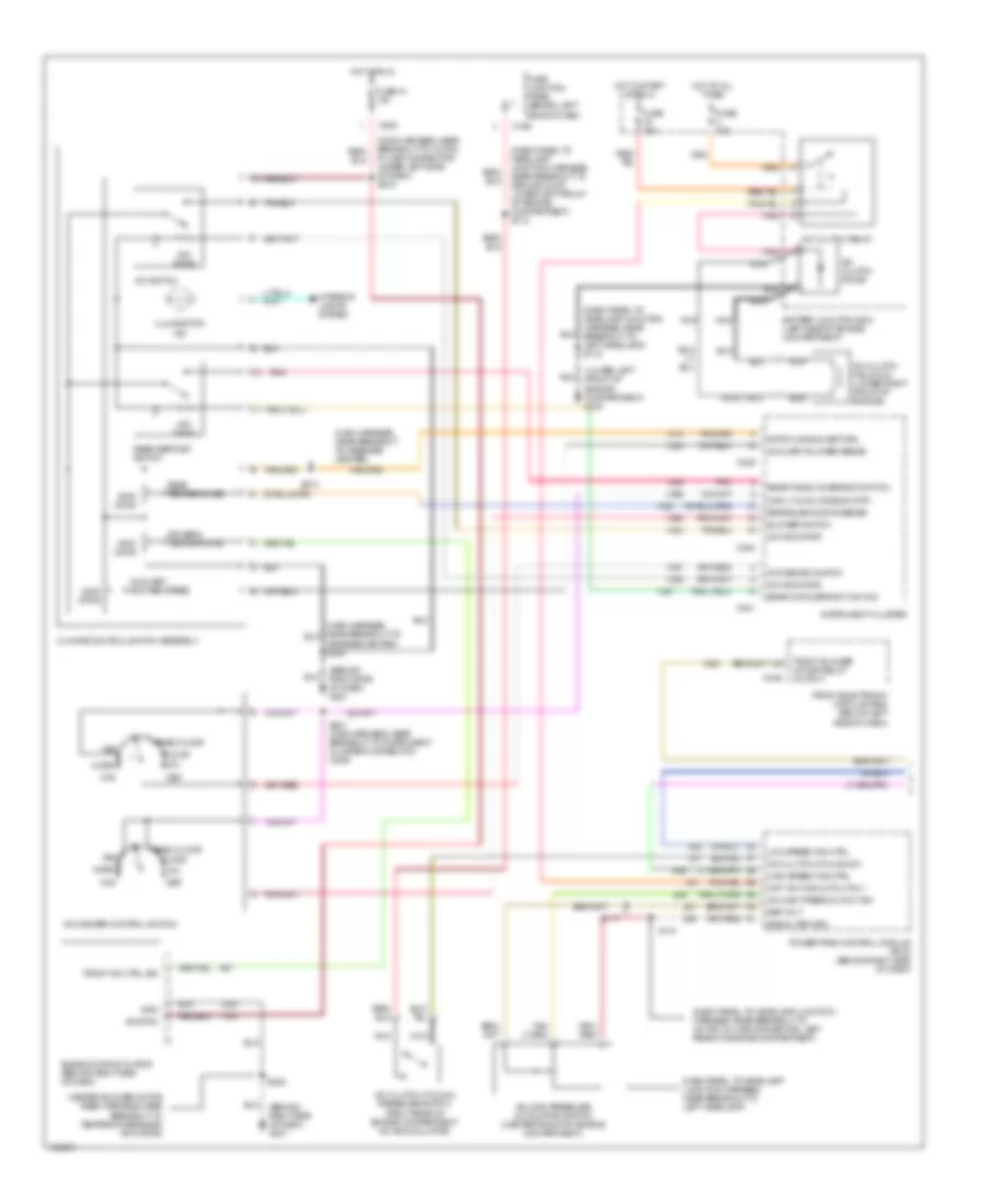 Manual A C Wiring Diagram 1 of 2 for Ford Windstar SE 1999