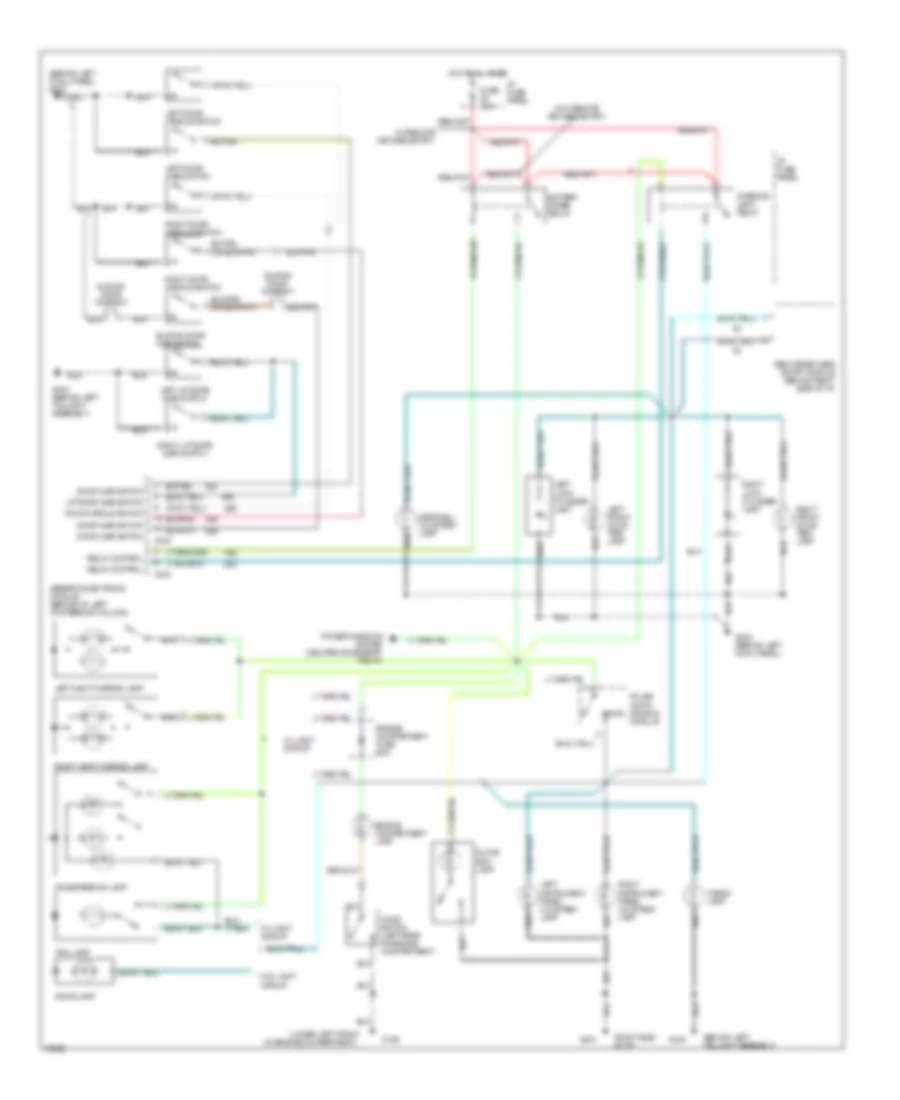 Courtesy Lamps Wiring Diagram for Ford Windstar GL 1995