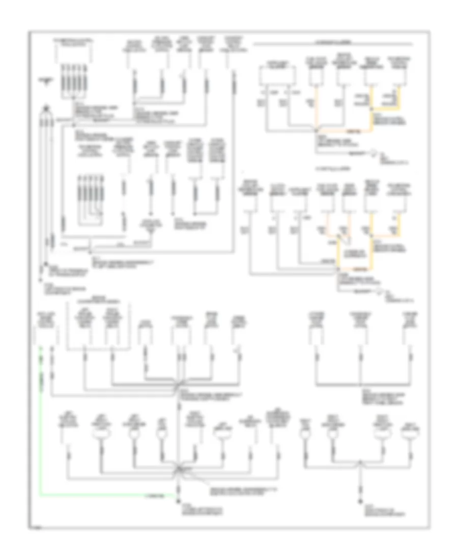 Ground Distribution Wiring Diagram 1 of 4 for Ford Windstar 1997