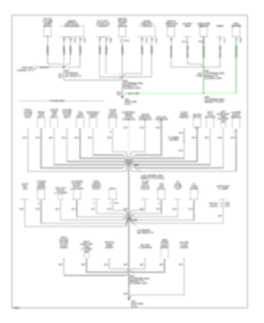 Ground Distribution Wiring Diagram (2 of 4) for Ford Windstar 1997