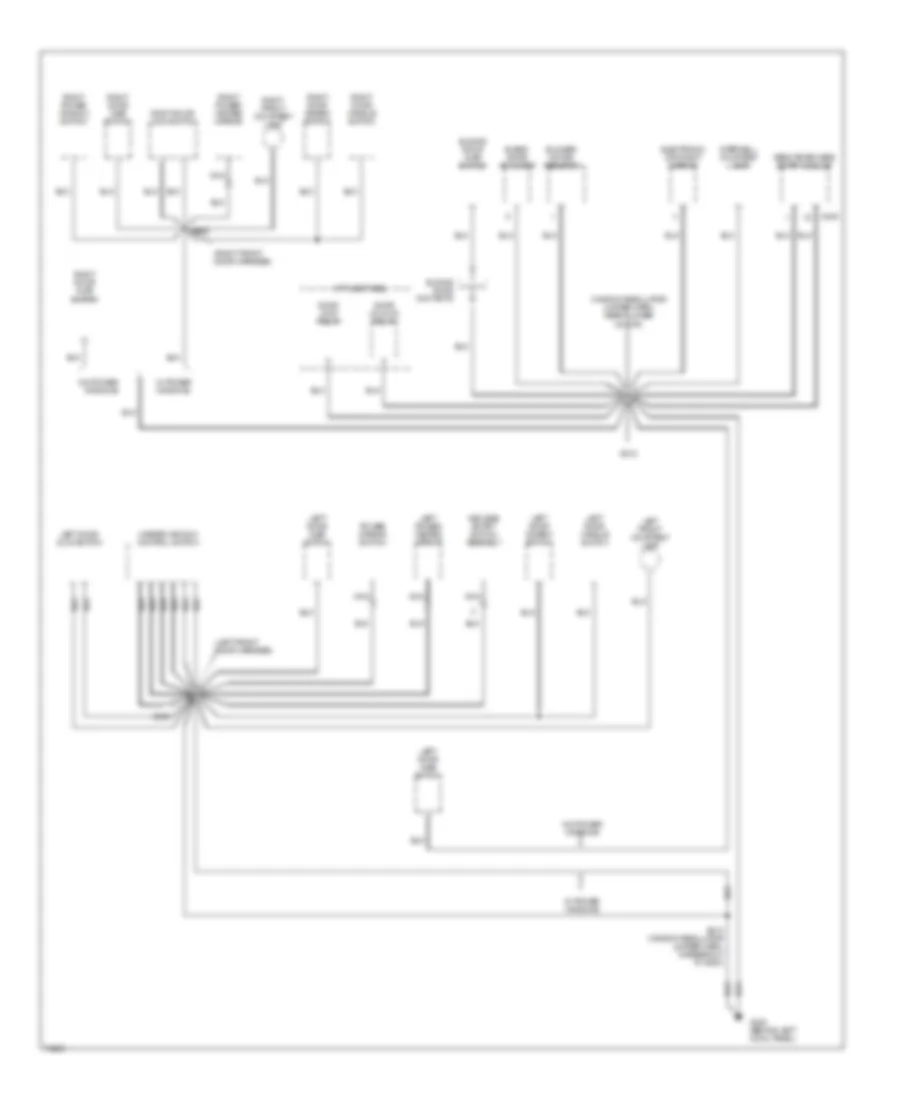 Ground Distribution Wiring Diagram (3 of 4) for Ford Windstar 1997