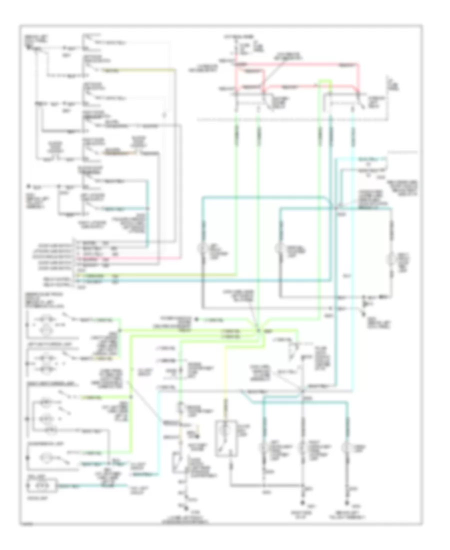 Courtesy Lamps Wiring Diagram for Ford Windstar 1997