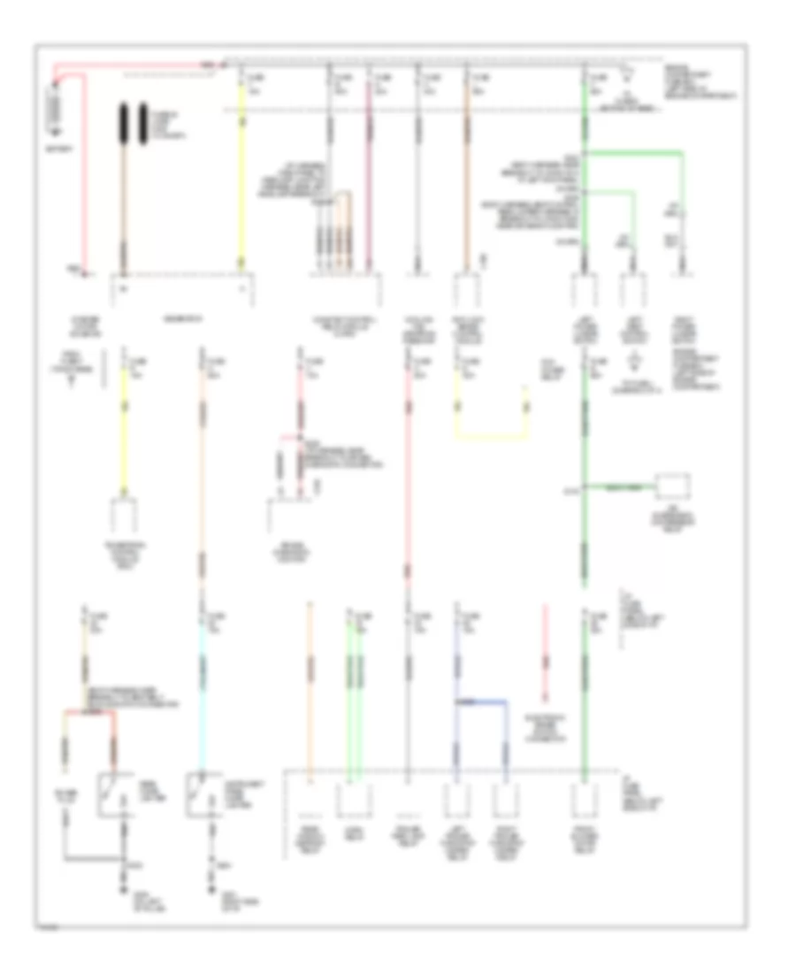 Power Distribution Wiring Diagram 1 of 4 for Ford Windstar 1997