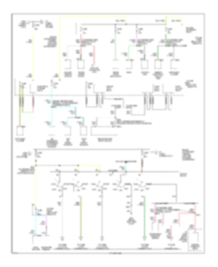 Power Distribution Wiring Diagram 2 of 4 for Ford Windstar 1997