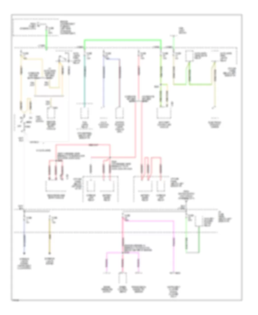 Power Distribution Wiring Diagram 3 of 4 for Ford Windstar 1997