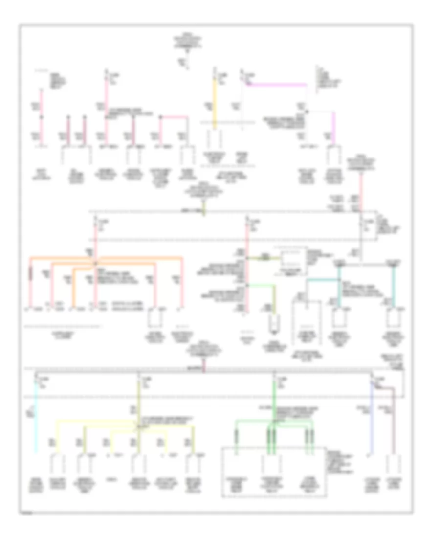 Power Distribution Wiring Diagram (4 of 4) for Ford Windstar 1997