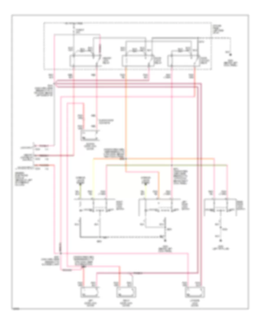 Door Lock Wiring Diagram for Ford Windstar 1997