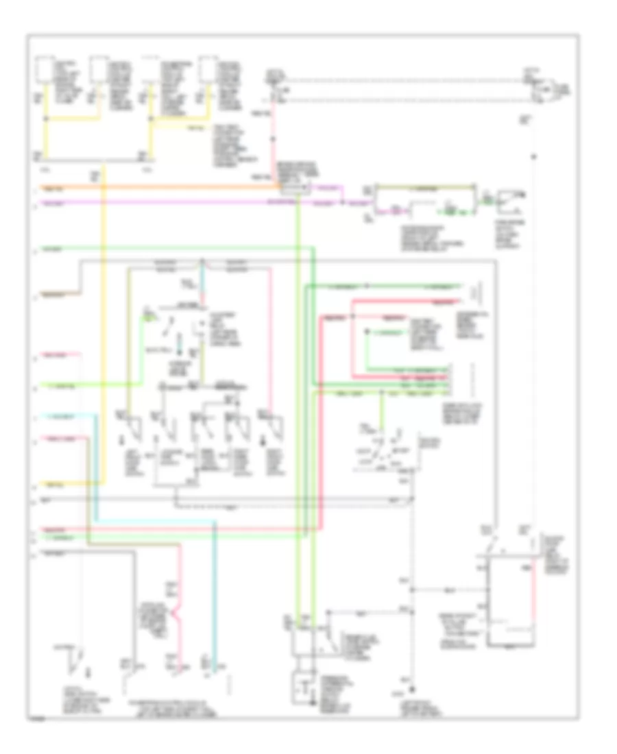 Electronic Cluster Wiring Diagram 2 of 2 for Ford Aerostar 1994