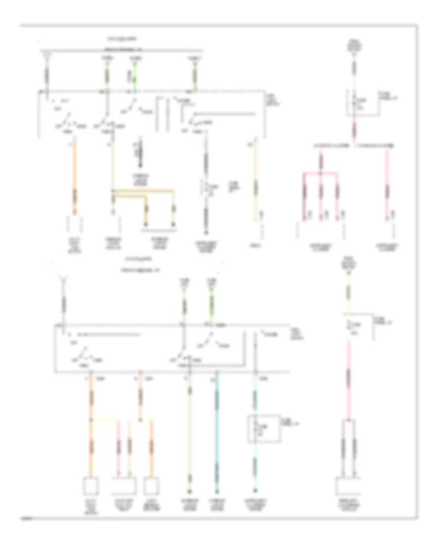 Power Distribution Wiring Diagram 4 of 4 for Ford Aerostar 1994