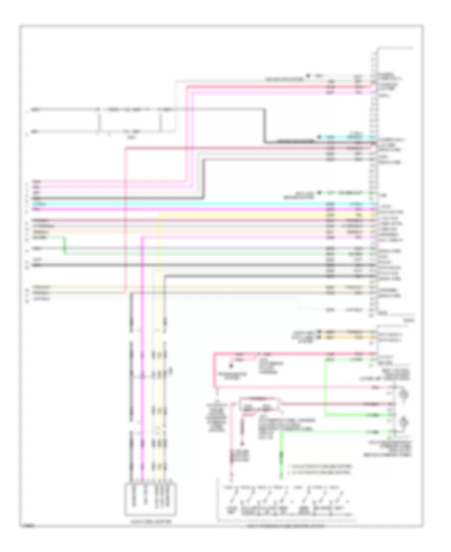 Navigation Wiring Diagram, withUYS, Y91 & UQA (5 из 5) для GMC Sierra HD SLE 2013 3500