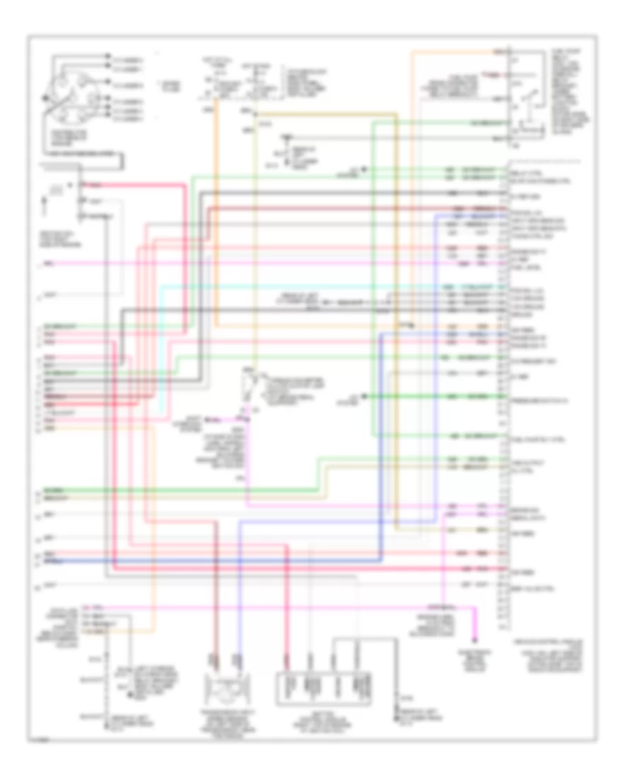 4.3L ВИН В, Электросхема системы управления двигателя (4 из 4) для GMC Forward Control P1999 3500