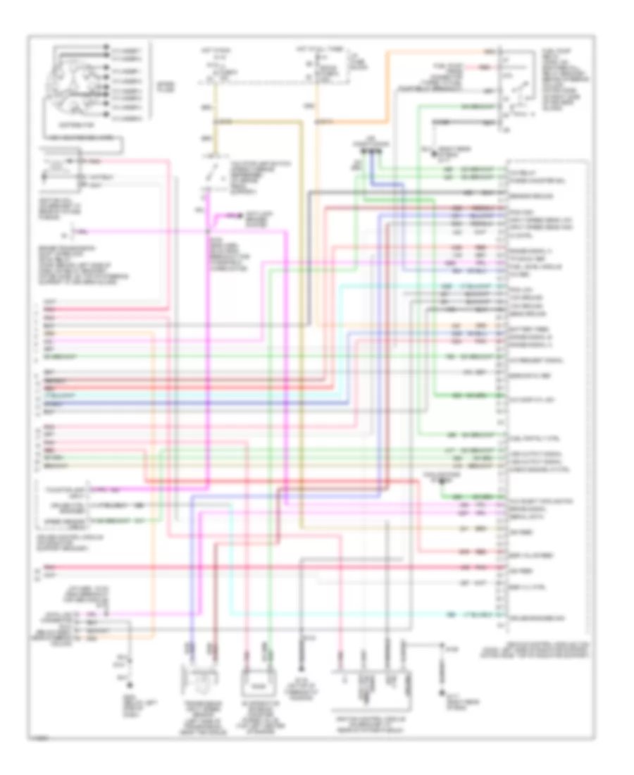 7.4L ВИН Дж, Электросхема системы управления двигателя (4 из 4) для GMC Forward Control P1999 3500