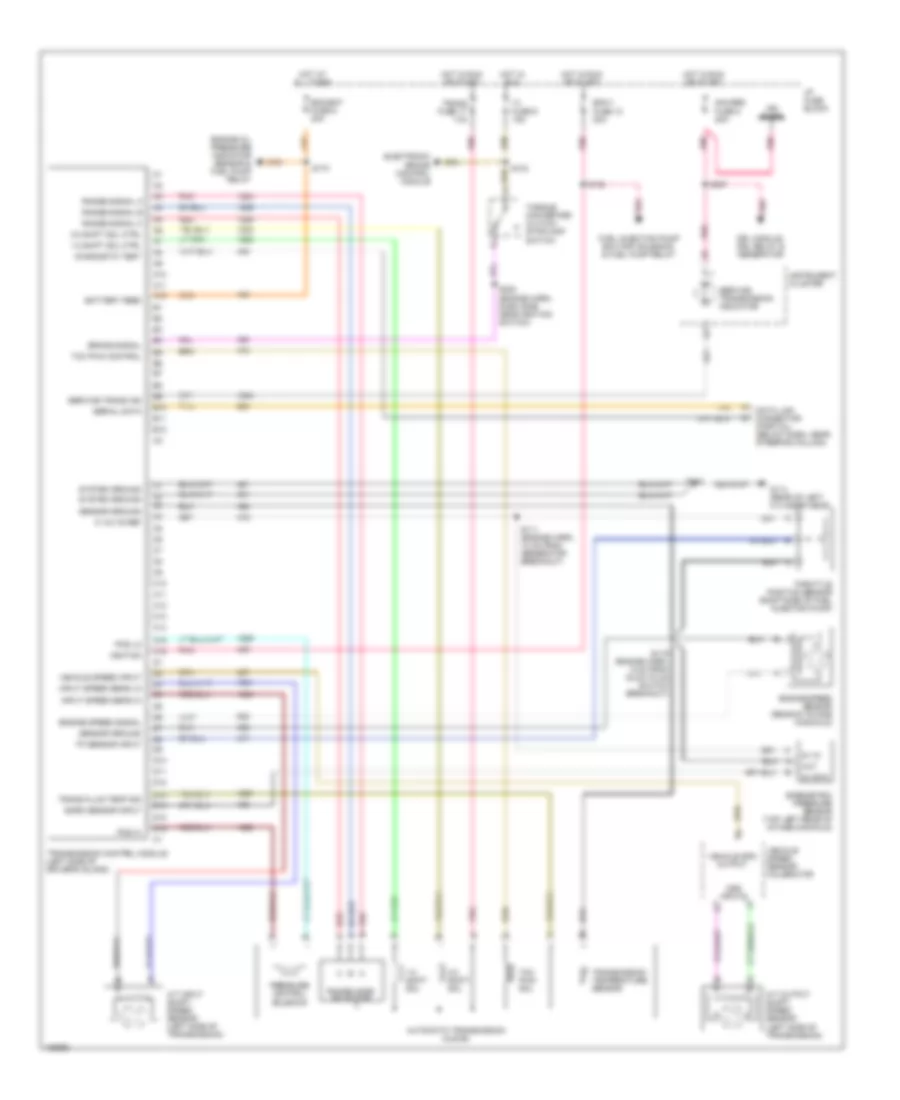 6.5L ВИН И, Электросхема автоматической коробки передач АКПП, без Электронные управления двигателем для GMC Forward Control P1999 3500