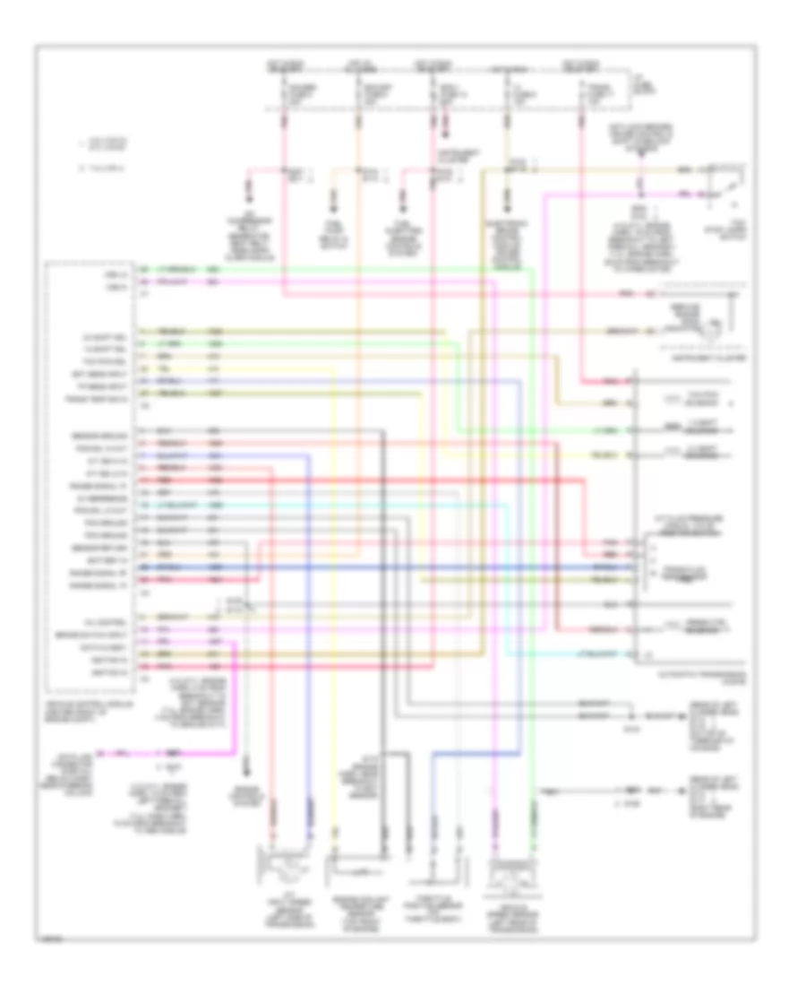 7.4L ВИН Дж, Электросхема автоматической коробки передач АКПП для GMC Forward Control P1999 3500
