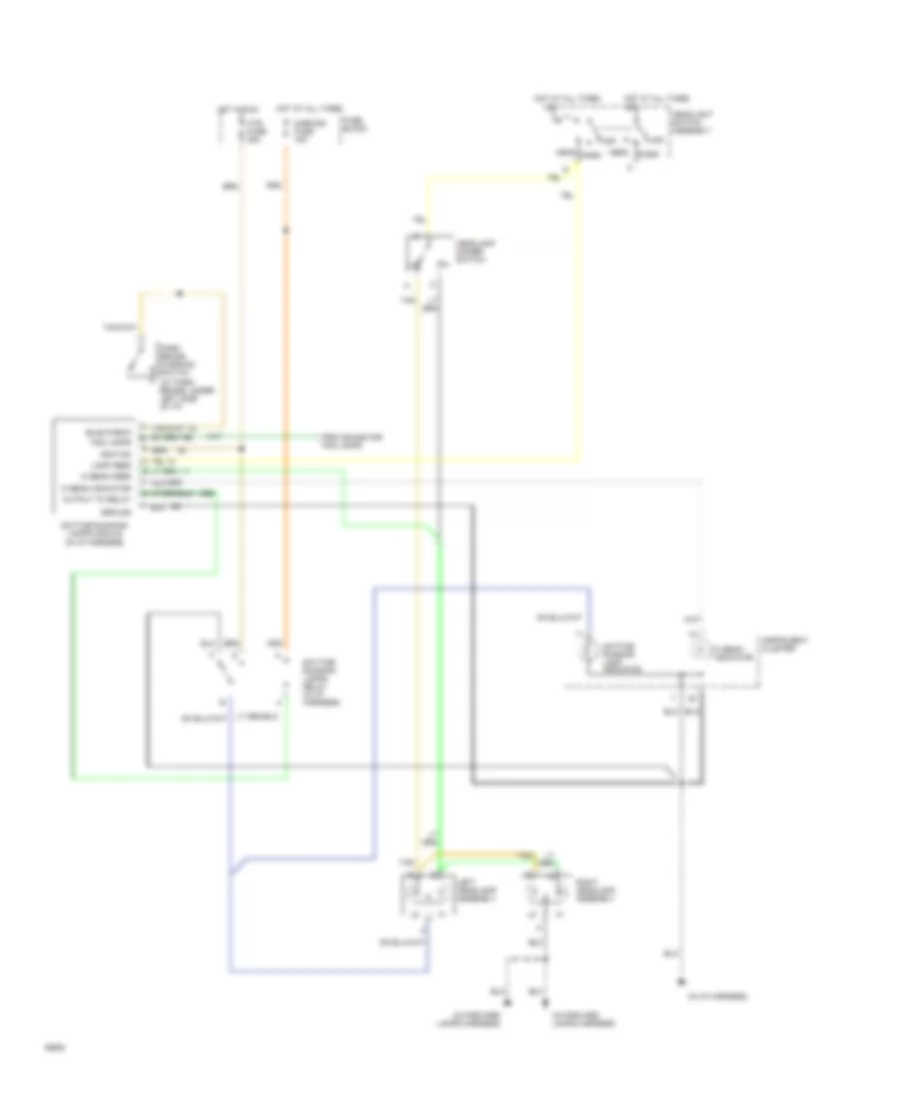 Электросхема фар, коммерческое шасси С DRL для GMC Vandura G1994 3500