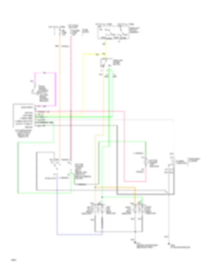 Электросхема фар, срезанное шасси С DRL для GMC Vandura G1994 3500