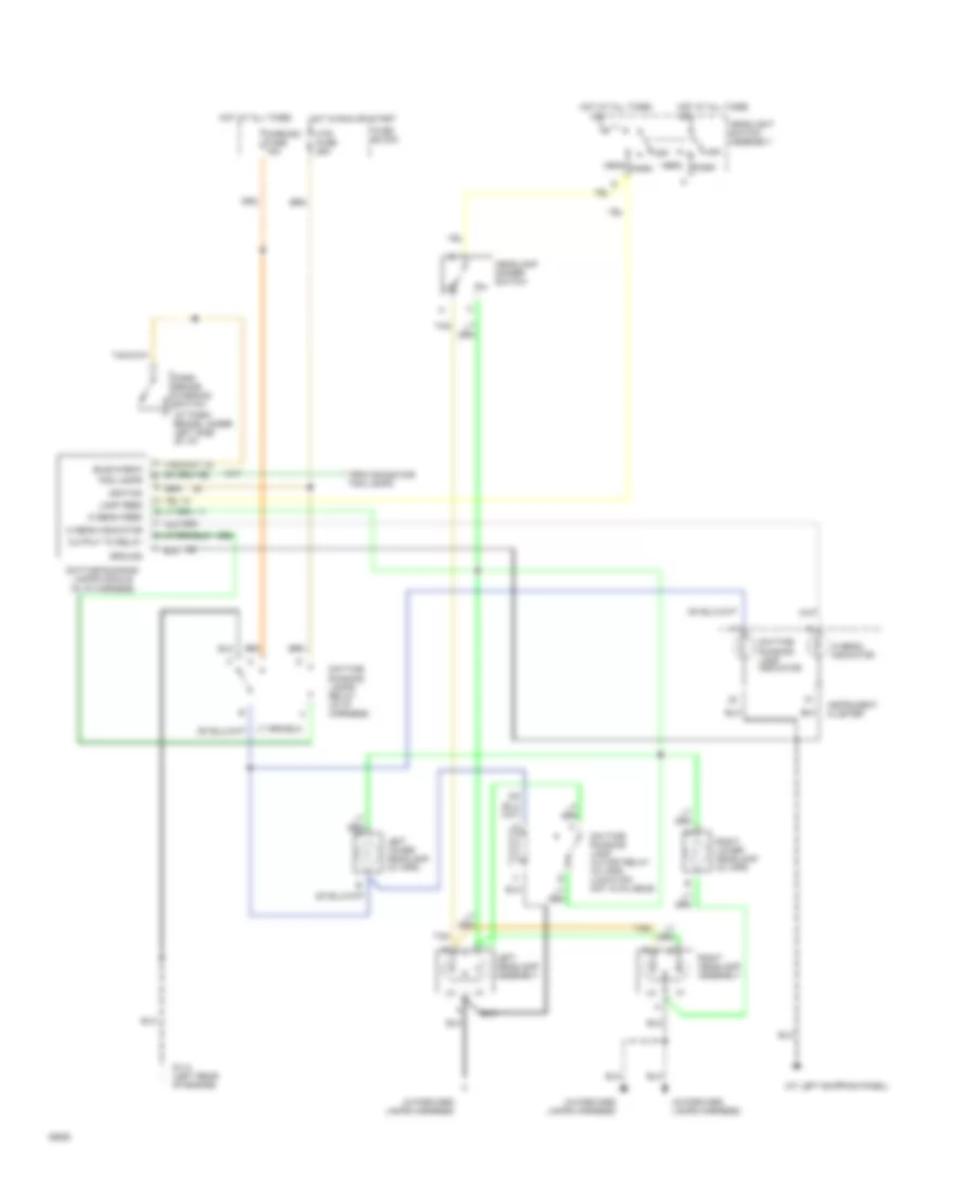 Электросхема фар, шасси кэмпинга С DRL для GMC Vandura G1994 3500