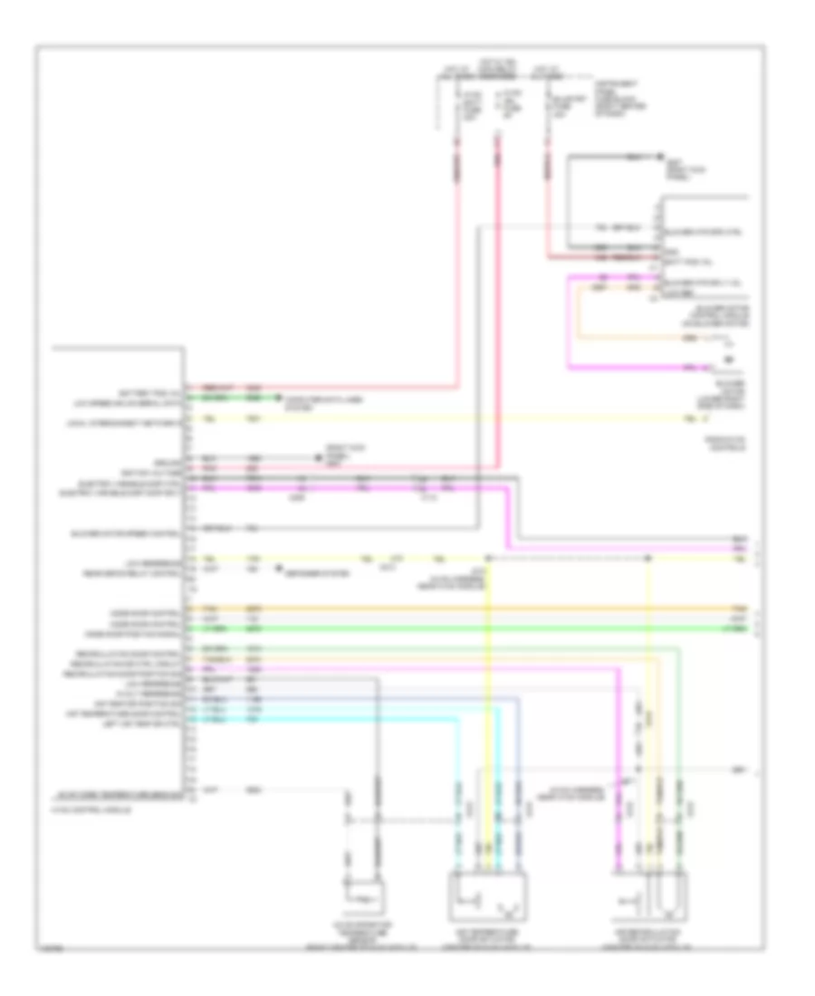 Электросхема кондиционера с ручный управлением (1 из 2) для GMC Terrain Denali 2013