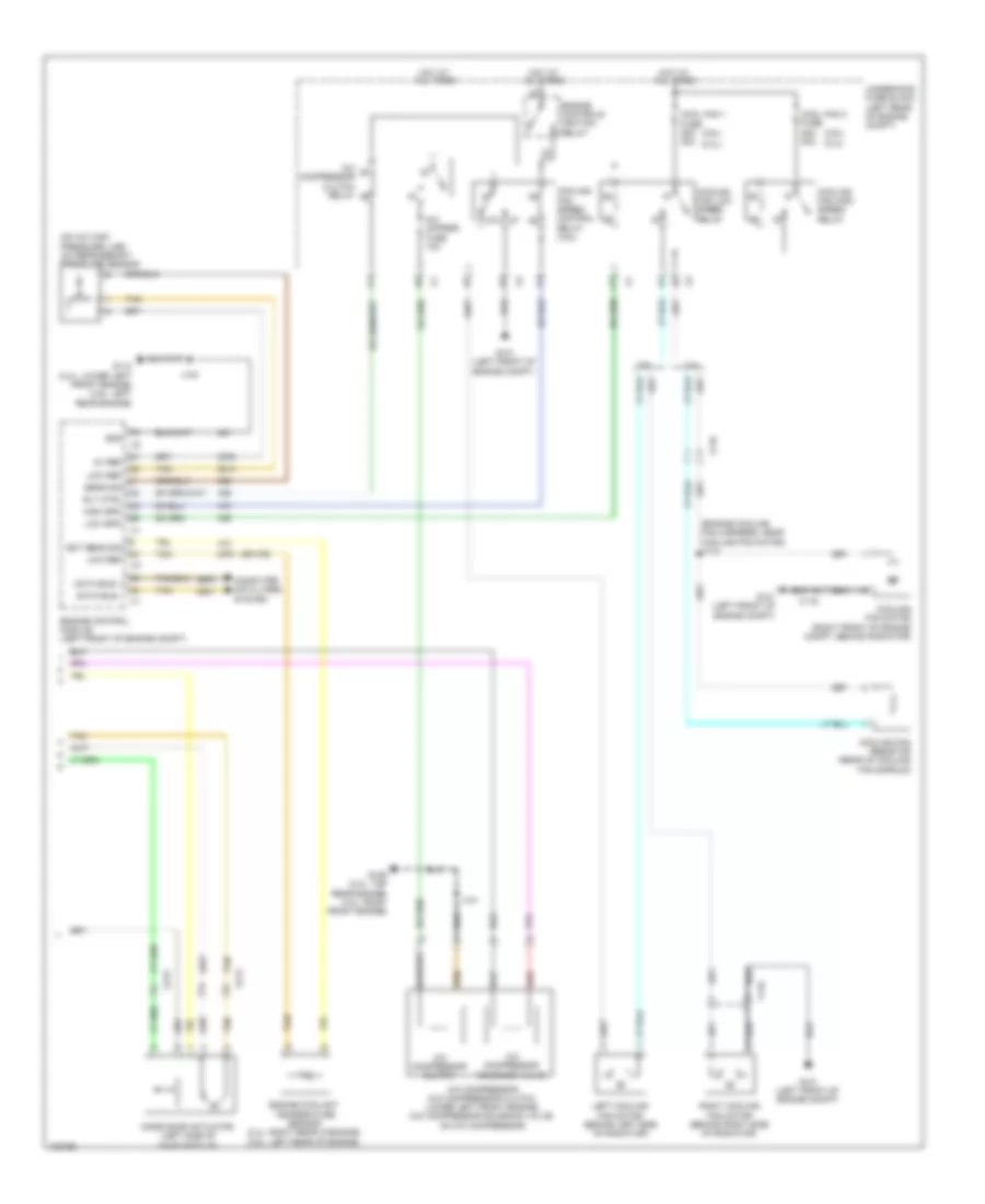 Электросхема кондиционера с ручный управлением (2 из 2) для GMC Terrain Denali 2013