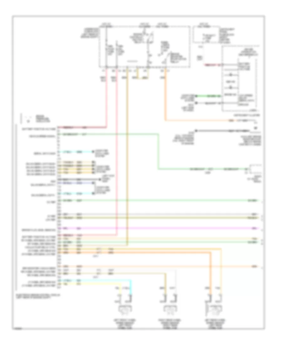 Электросхема антиблокировочной тормозной системы АБС (ABS) (1 из 2) для GMC Terrain Denali 2013