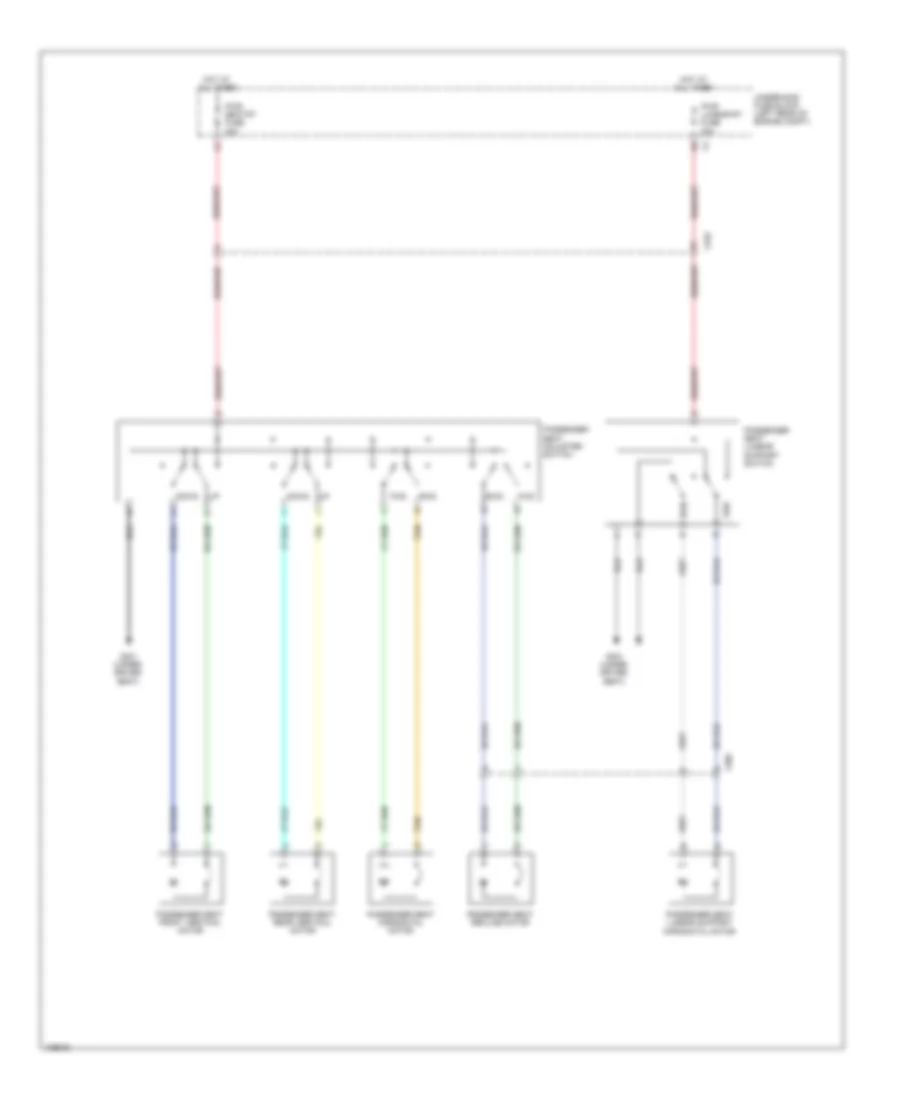 Электросхема привода пассажирского сиденья для GMC Terrain Denali 2013
