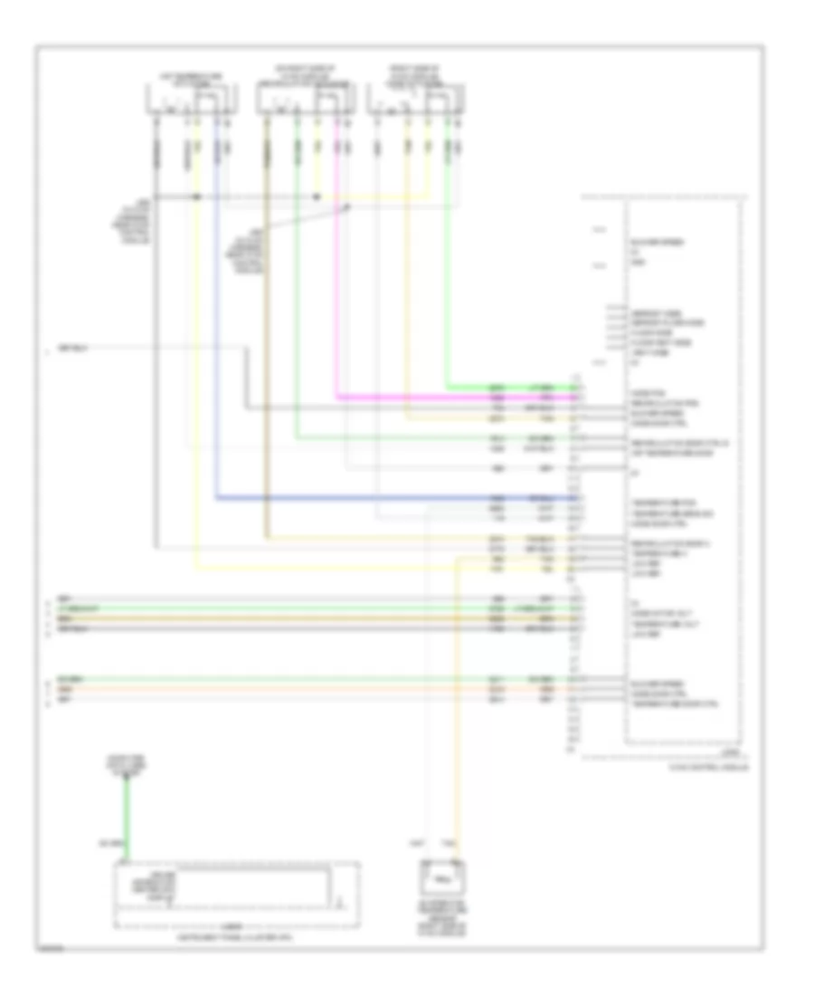 Электросхема кондиционера с ручный управлением (4 из 4) для GMC Acadia SLE 2009