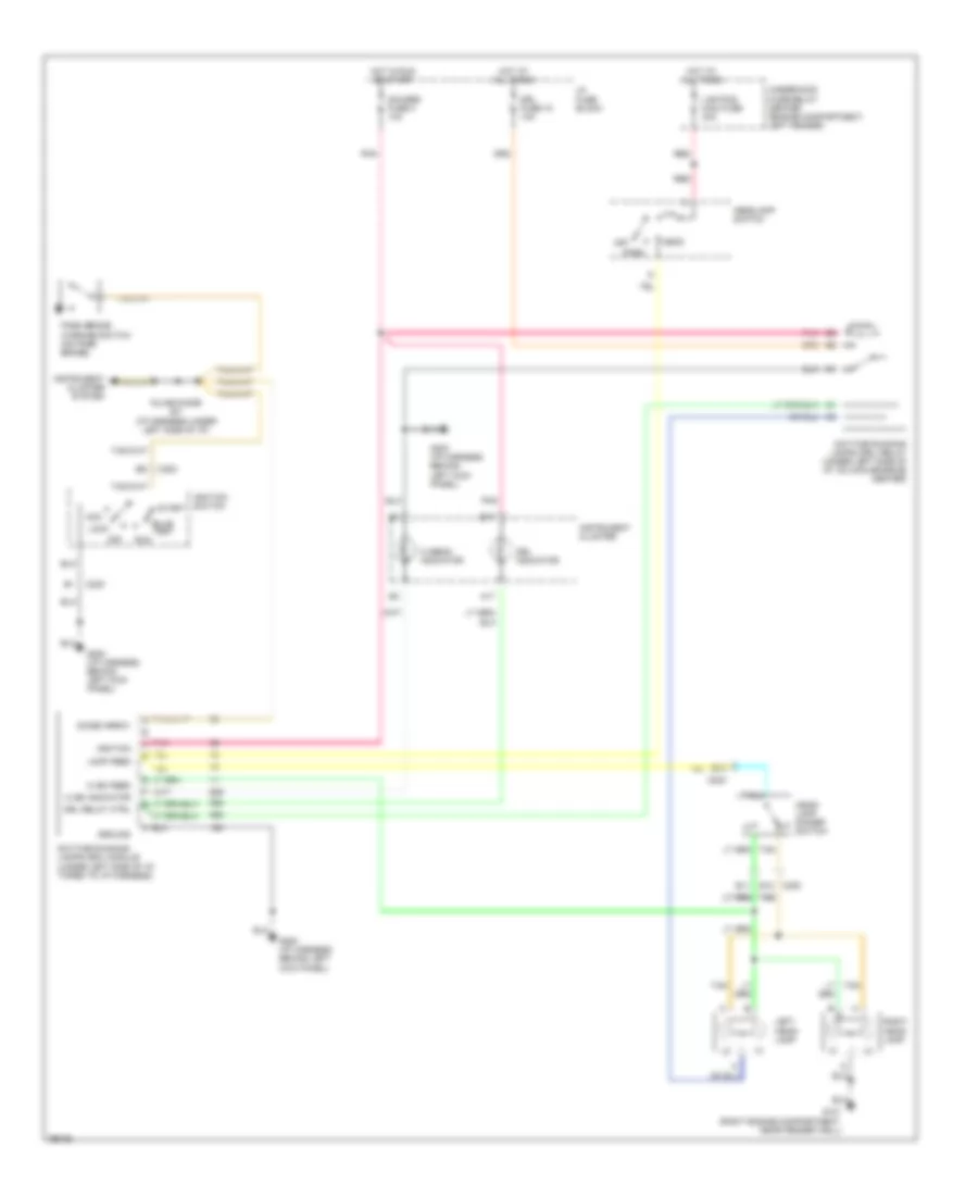 Headlight Wiring Diagram, withDRL & withSealed Beam Lamps для GMC Rally Camper Special G1996 3500