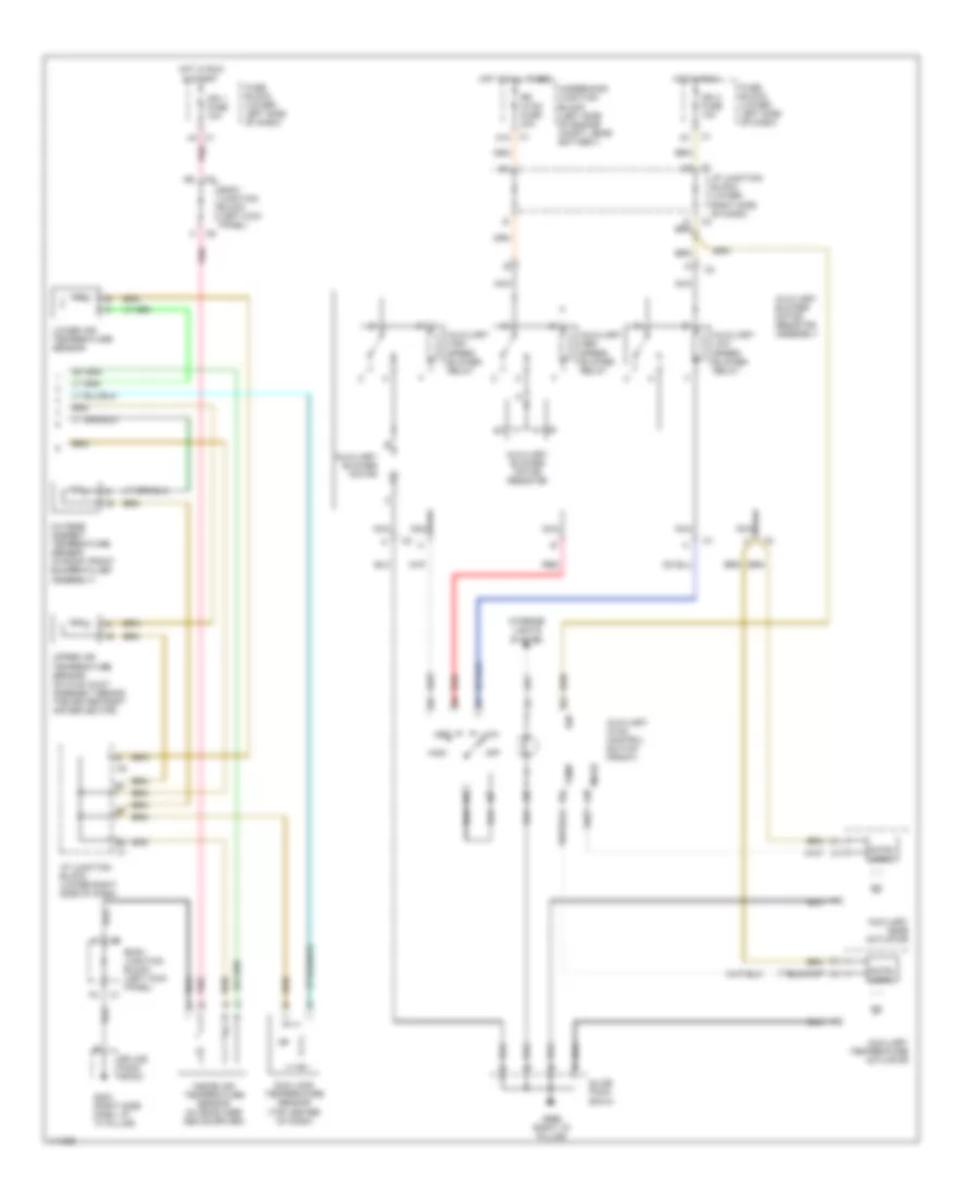 Automatic A/C Wiring Diagram, Front & Rear Счет, С Люк (2 из 2) для GMC Yukon 2001