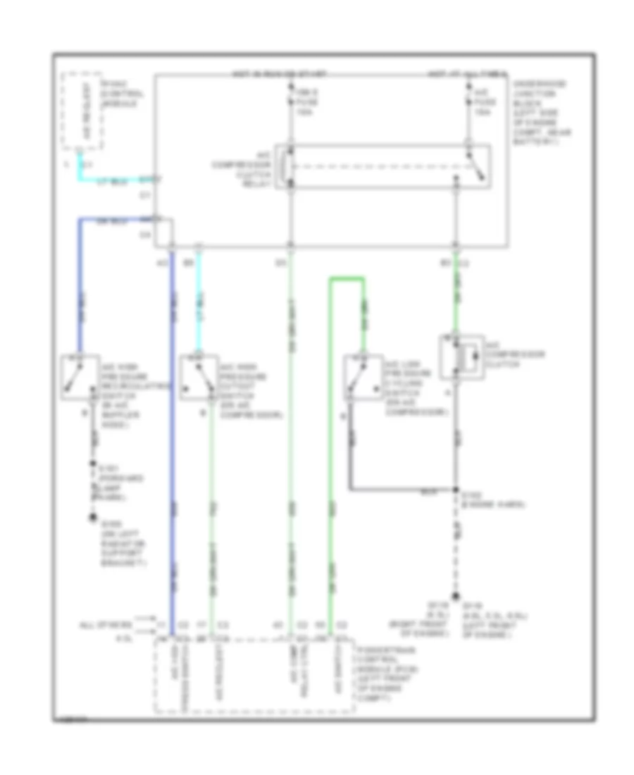 Электросхема компрессора для GMC Yukon 2001
