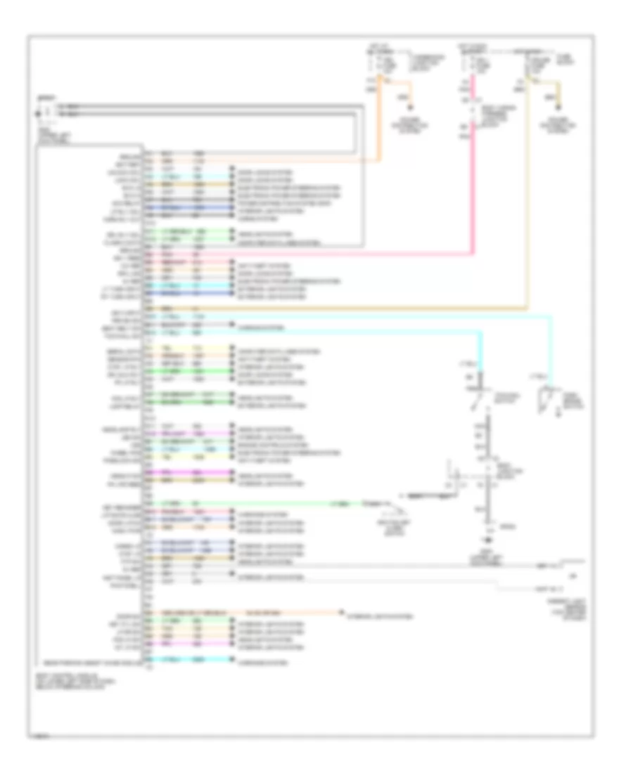 Электросхема блока управления кузовом для GMC Yukon 2001