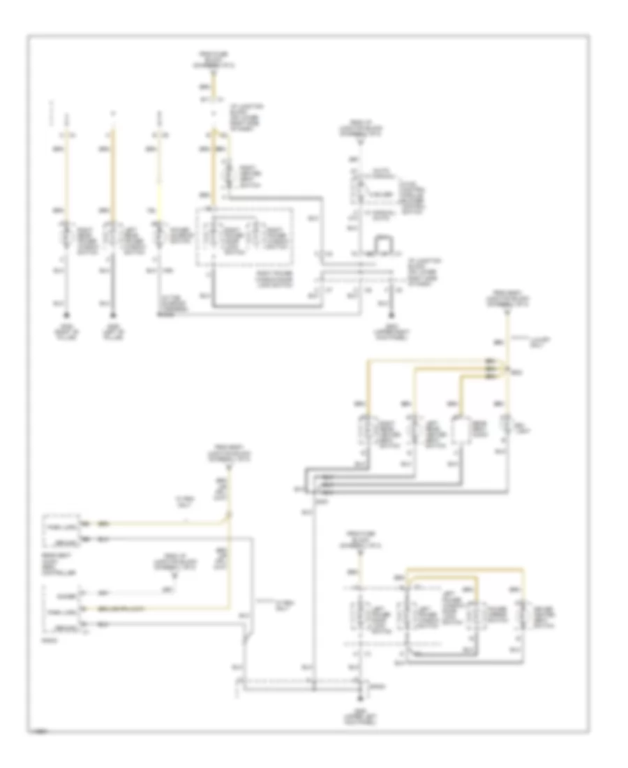 Электросхема подсветки приборов, Высокая конфигурация (2 из 2) для GMC Yukon 2001