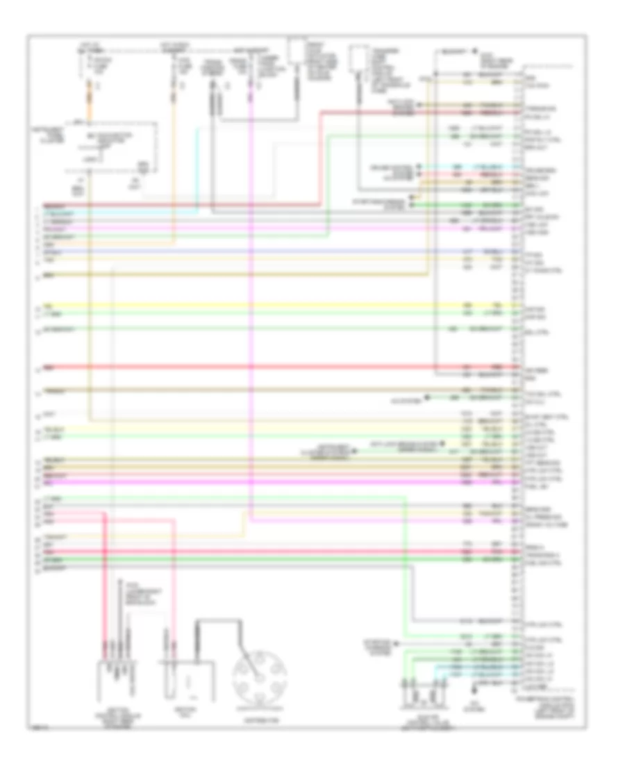 4.3L ВИН X, Электросхема системы управления двигателем (4 из 4) для GMC Sierra HD 2004 2500