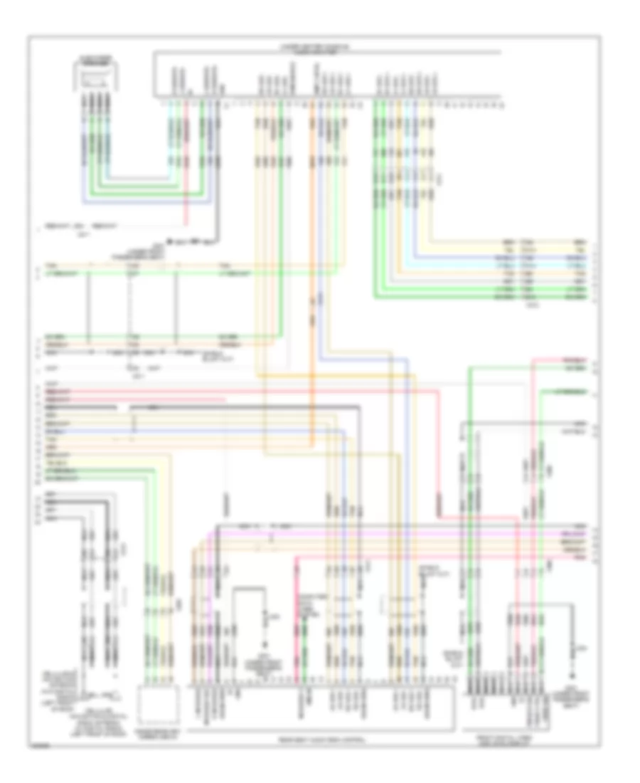 Radio Wiring Diagram, without Y91 & withUQA (2 из 3) для GMC Yukon 2011