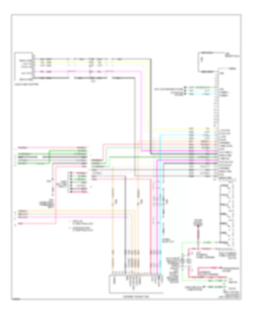 Navigation Wiring Diagram, withY91 & withUQA (4 из 4) для GMC Yukon 2011