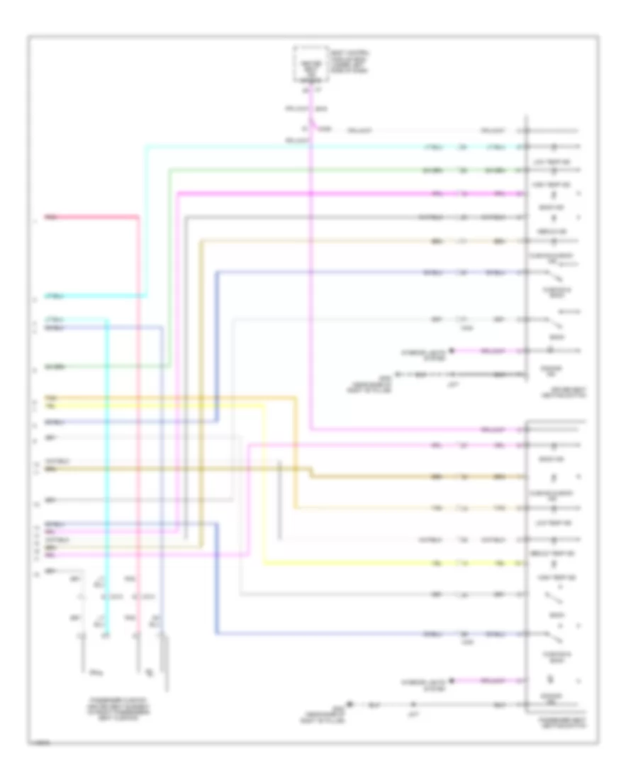 Heated Seats Wiring Diagram, without Memory & SPO Сиденья с подогревом (2 из 2) для GMC Acadia SLT 2014