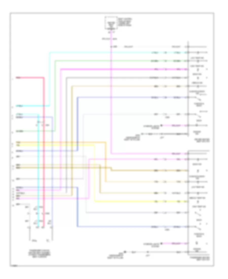 Heated Seats Wiring Diagram, without Memory & withСиденья с подогревом SPO (2 из 2) для GMC Acadia SLT 2014