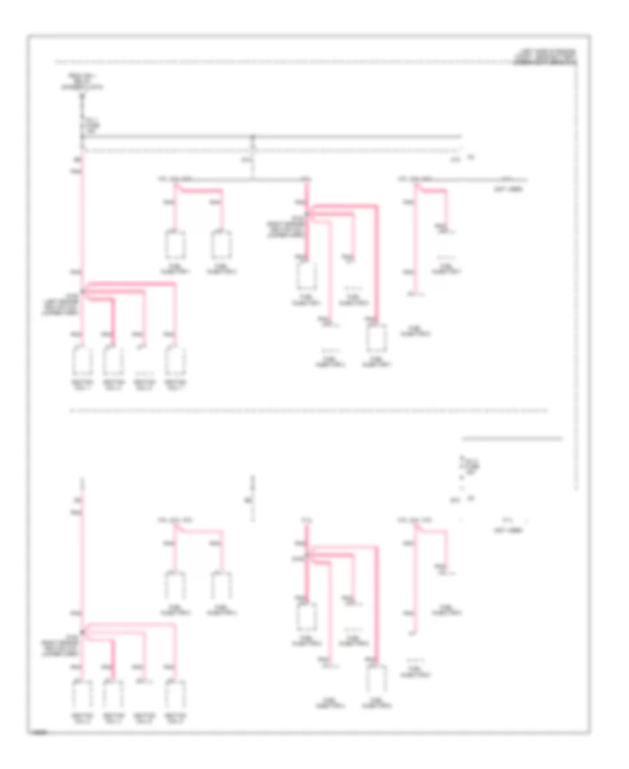 Электросхема блока предохранителей и реле (4 из 6) для GMC Yukon XL C2004 2500