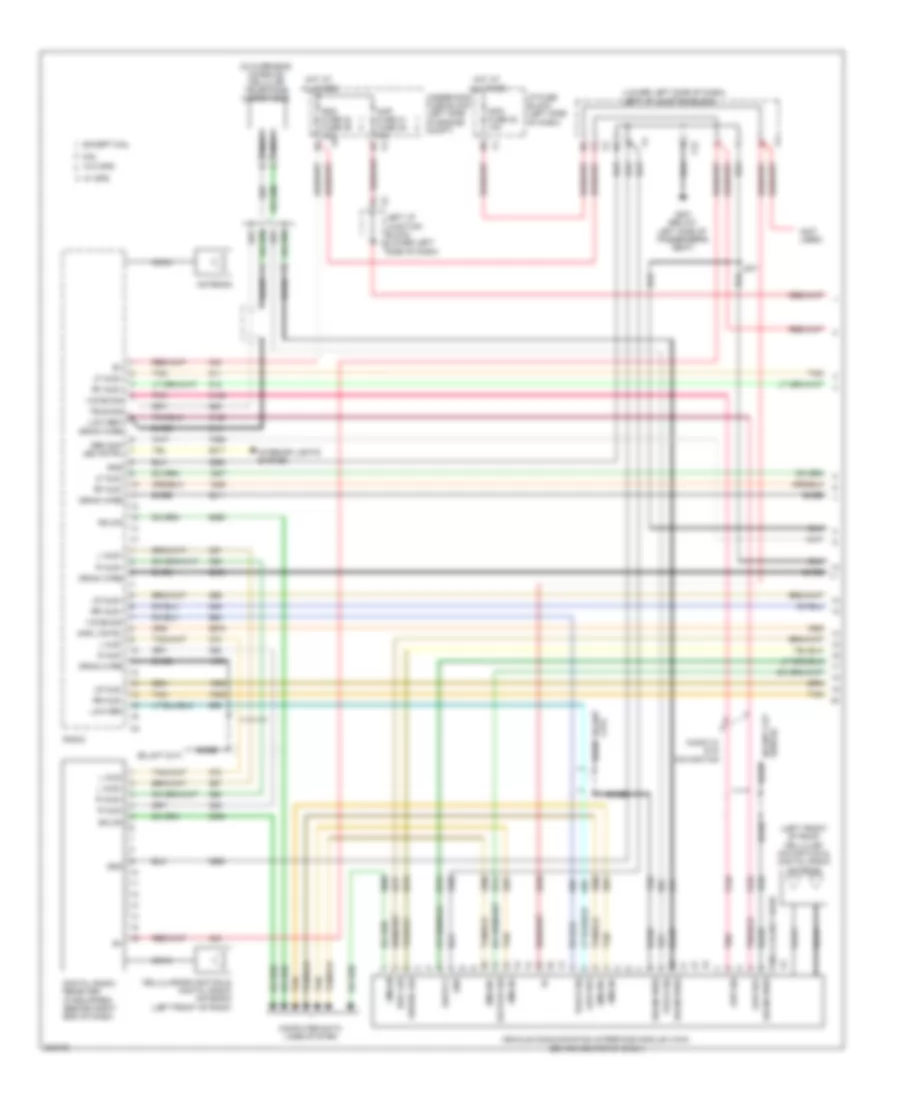 Navigation Wiring Diagram, without Y91 & withUQA (1 из 3) для GMC Sierra HD 2009 2500