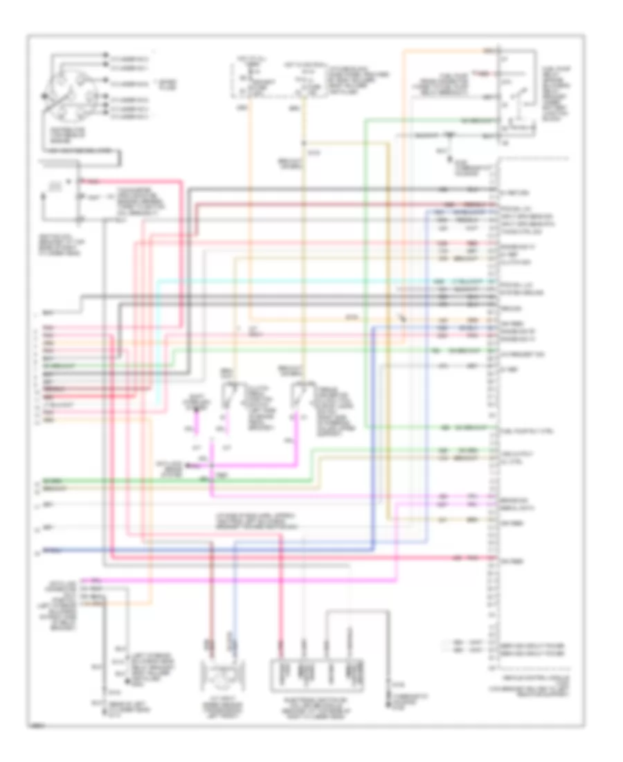 4.3L (VIN W), Электросхема системы управления двигателя коммерческое шасси (4 из 4) для GMC Forward Control P1997 3500