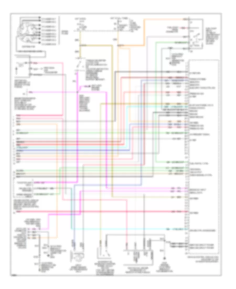 7.4L (VIN J), Электросхема системы управления двигателя шасси кэмпинга (4 из 4) для GMC Forward Control P1997 3500