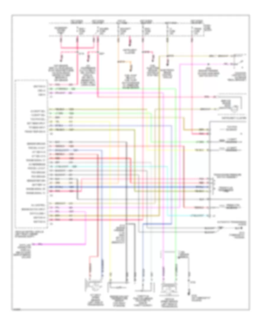 5.7L (VIN R), Электросхема коробки передач АКПП, 4L80-E для GMC Forward Control P1997 3500