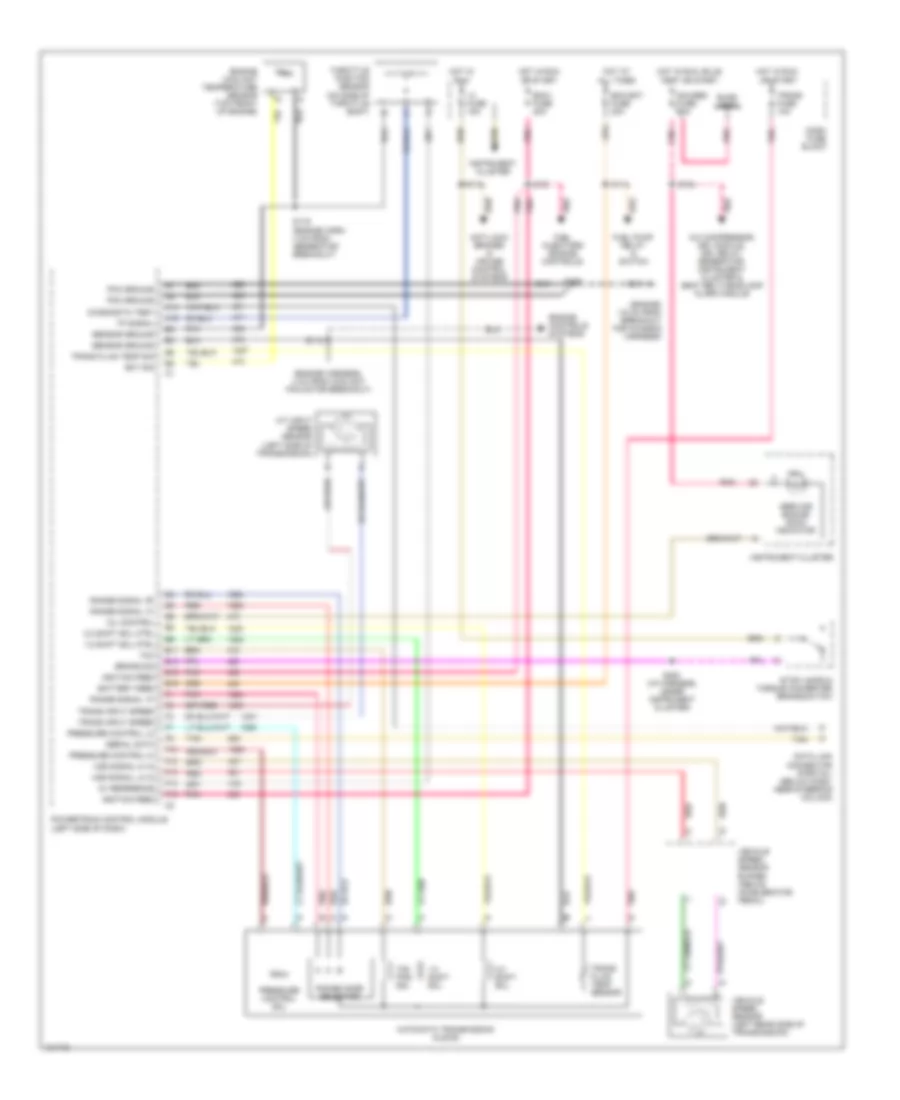 7.4L (VIN N), Электросхема коробки передач АКПП, 4L80-E для GMC Forward Control P1997 3500