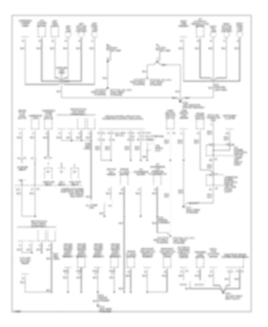 Электросхема подключение массы заземления (1 из 3) для GMC Sierra 1999 1500