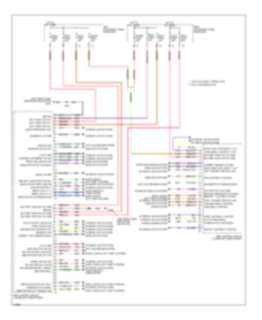 Электросхема блоков управления кузовом (1 из 2) для GMC Sierra 2014 1500