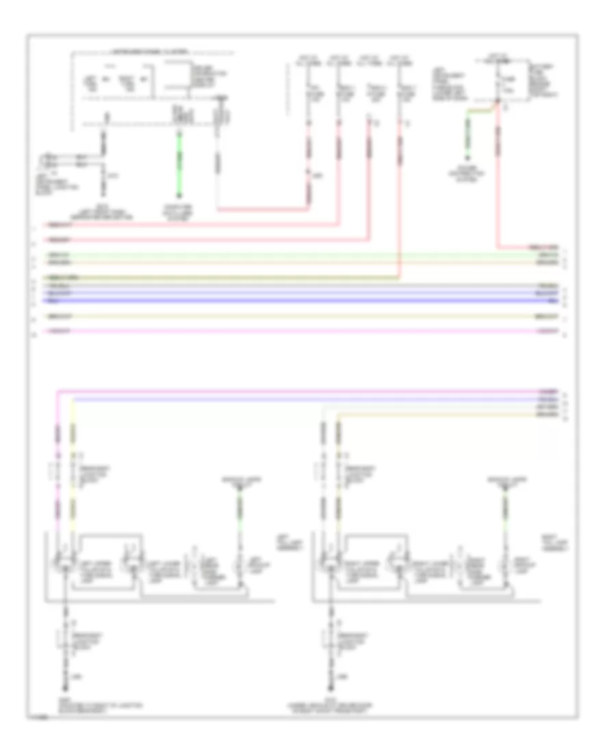 Электросхема внешнего освещения (2 из 4) для GMC Sierra 2014 1500