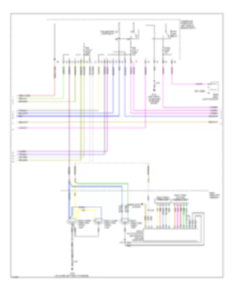 Электросхема внешнего освещения (3 из 4) для GMC Sierra 2014 1500