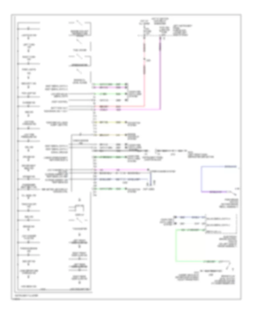 Электросхема панели приборов (1 из 2) для GMC Sierra 2014 1500