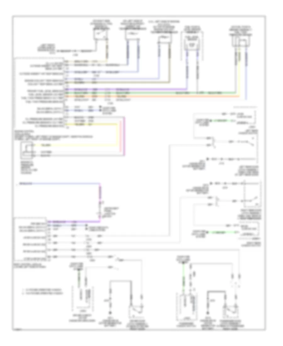 Электросхема панели приборов (2 из 2) для GMC Sierra 1500 2014