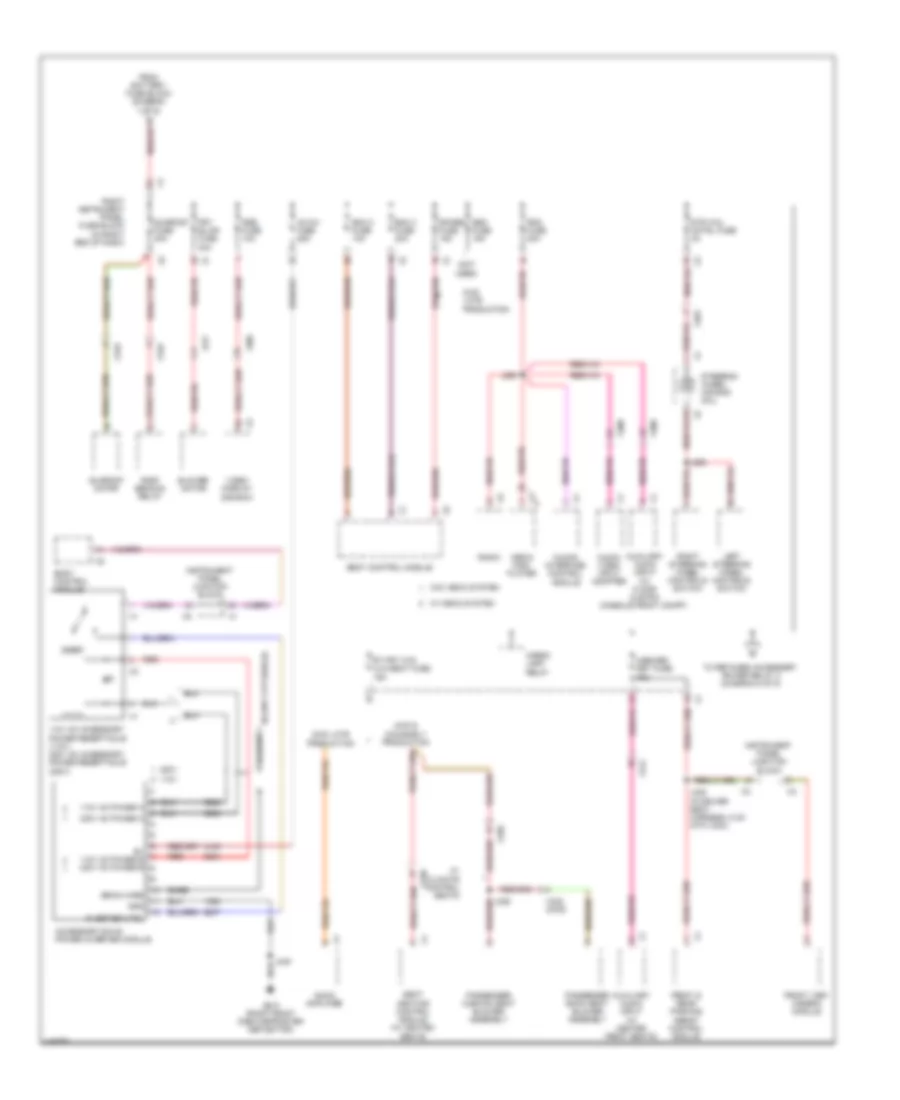 Электросхема блока предохранителей и реле (4 из 5) для GMC Sierra 2014 1500