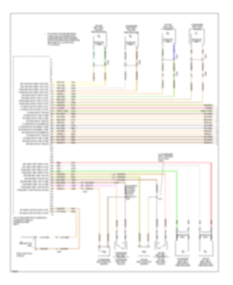 Электросхема подушек безопасности SRS AirBag (1 из 3) для GMC Sierra 2014 1500